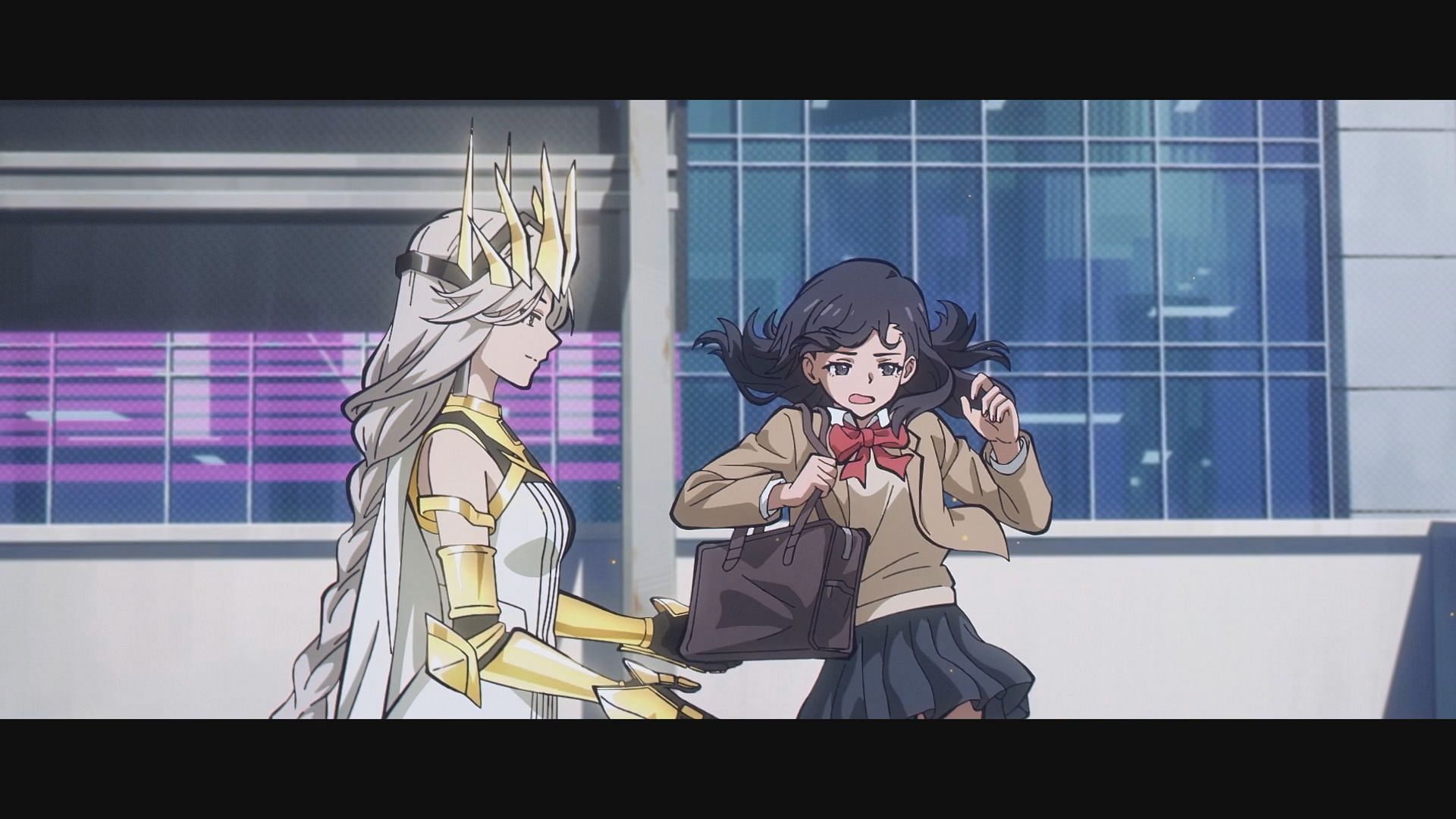 Queen saves a civilian in To Be Hero X episode 11 (Image via Pb Animation, LAN Studio, Paper Plane Animation Studio)
